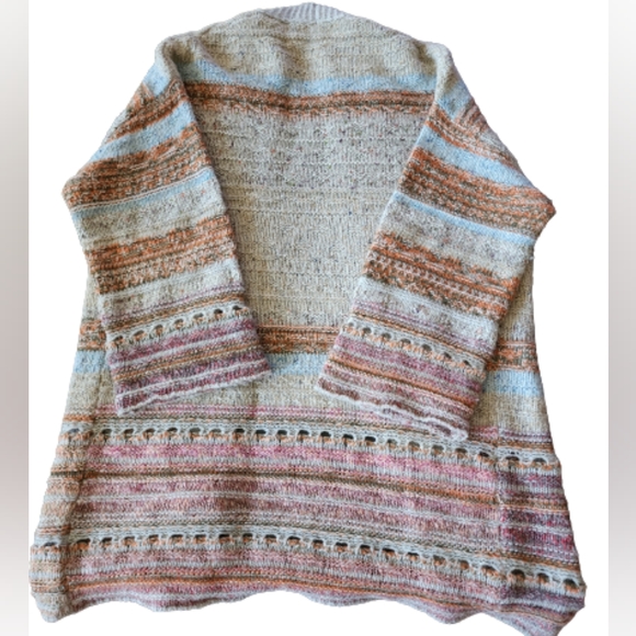 Zaket & Plover Multi Texture Cardi in Mix Pebble - Picture 3 of 6